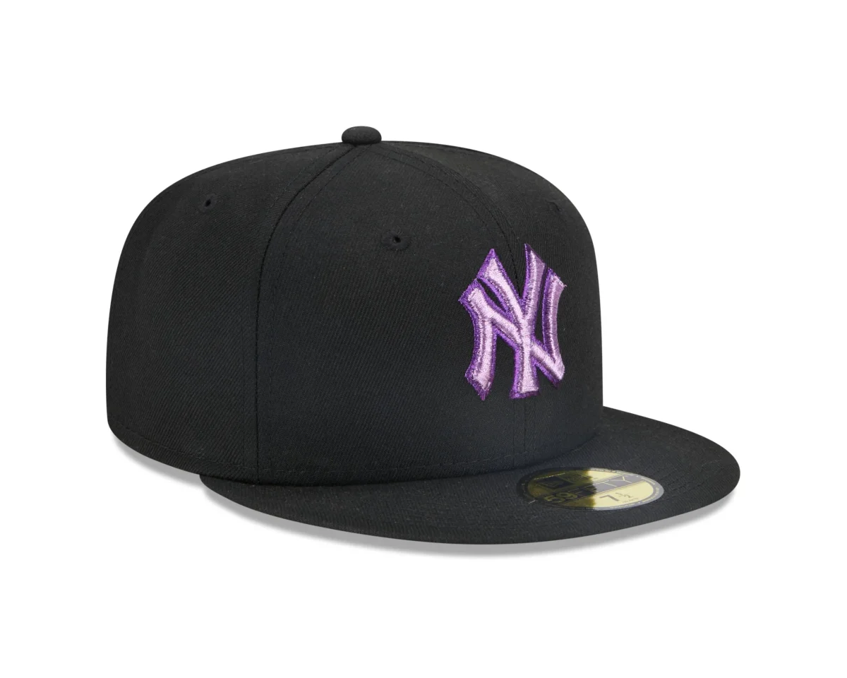 NY YANKEES CREAMY BLACK METALLICPOP AUTHENTIC COLLECTION 59FIFTY FITTED - Image 7