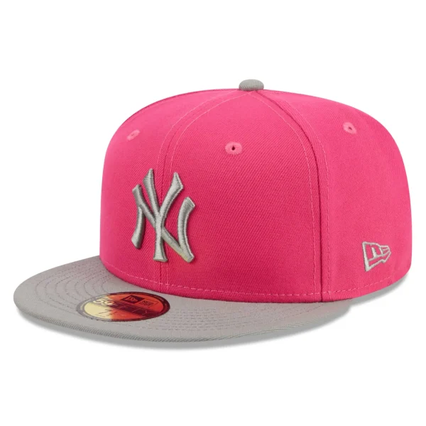 NY YANKEES  New Era 59FIFTY Fitted CAP Pink Two-Tone /SILVER BRIM