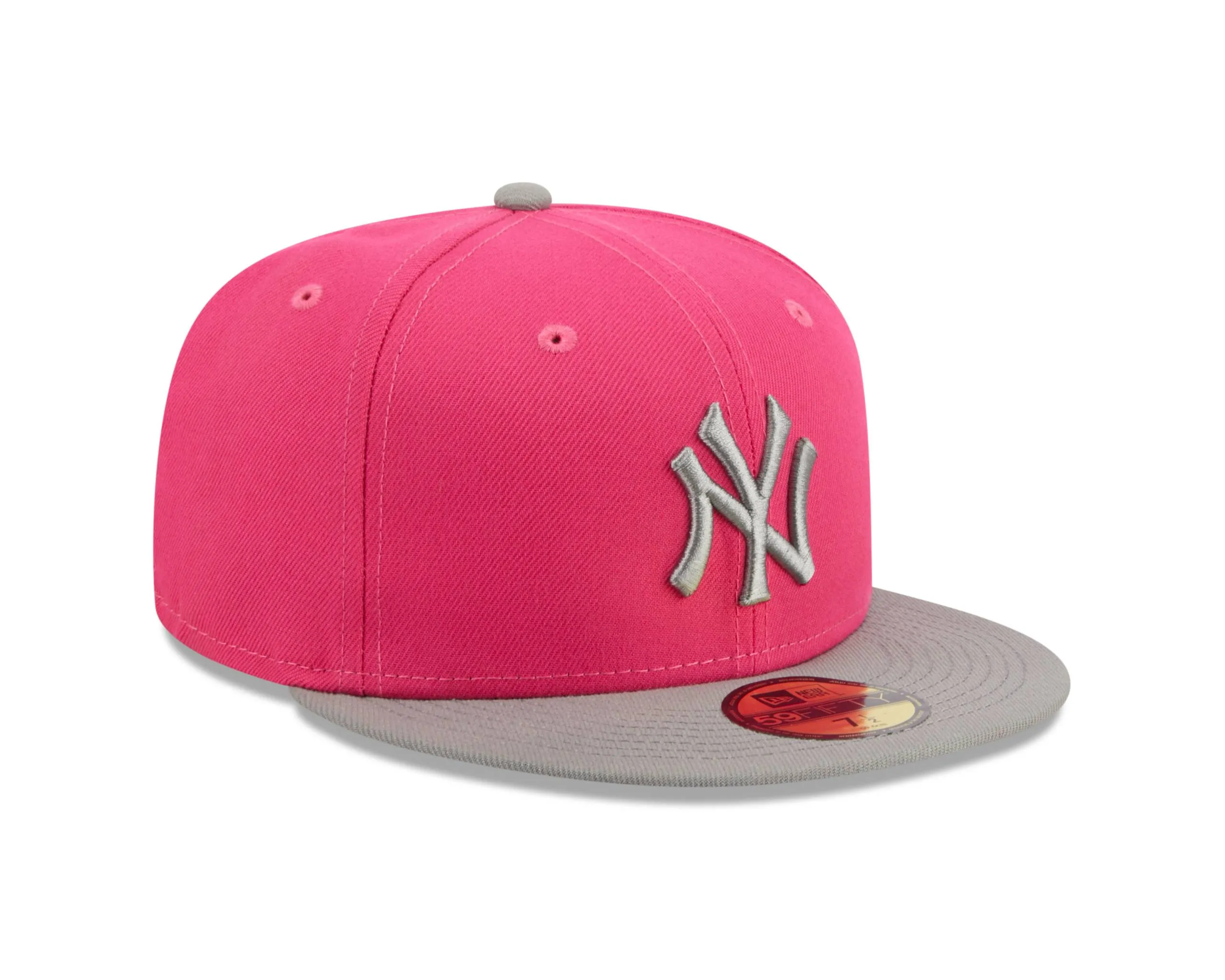 NY YANKEES  New Era 59FIFTY Fitted CAP Pink Two-Tone /SILVER BRIM - Image 7