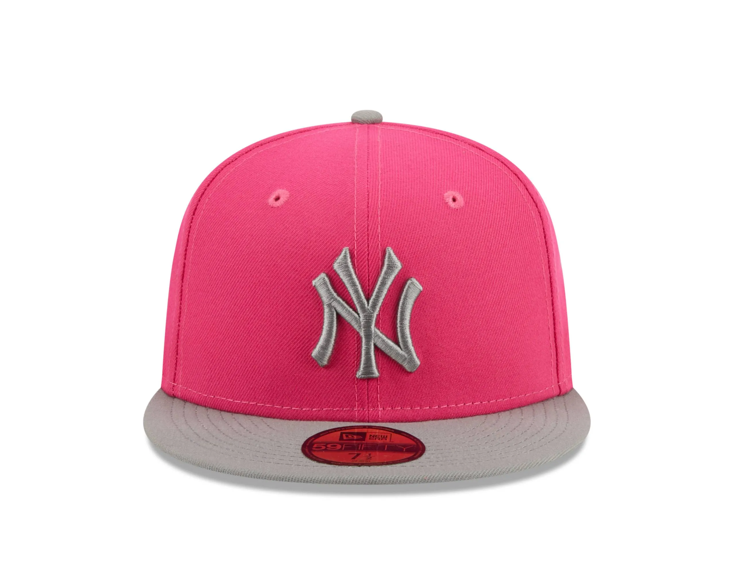 NY YANKEES  New Era 59FIFTY Fitted CAP Pink Two-Tone /SILVER BRIM - Image 6