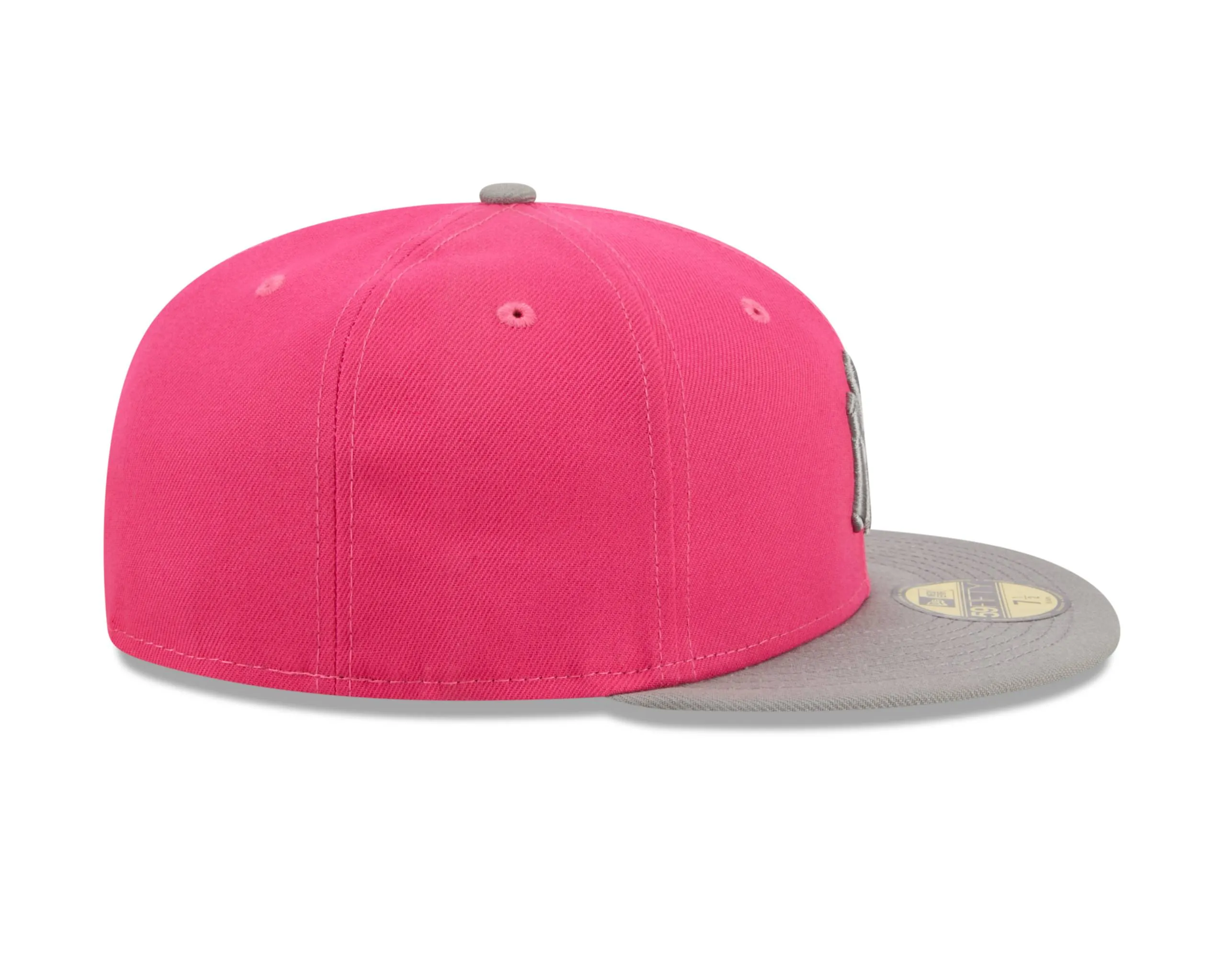 NY YANKEES  New Era 59FIFTY Fitted CAP Pink Two-Tone /SILVER BRIM - Image 3
