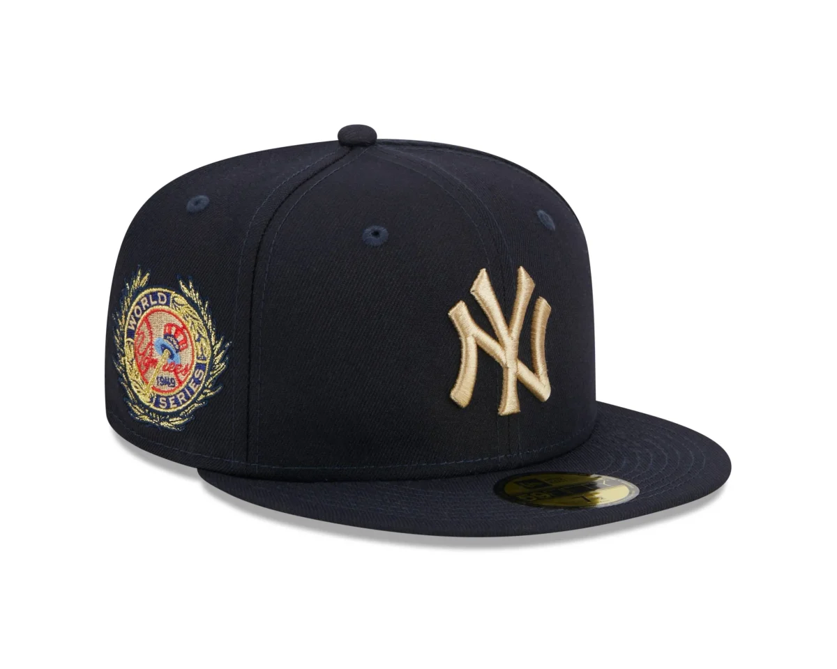NY YANKEES NEW ERA 59FIFTY FITTED LAUREL SIDEPATCH GREEN BRIM - Image 1