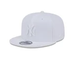 NY YANKEES NEW ERA 9FIFTY WHITE /WHITE  SNAPBACK/ GRAY BRIM