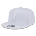 NY YANKEES NEW ERA 9FIFTY WHITE /WHITE  SNAPBACK/ GRAY BRIM