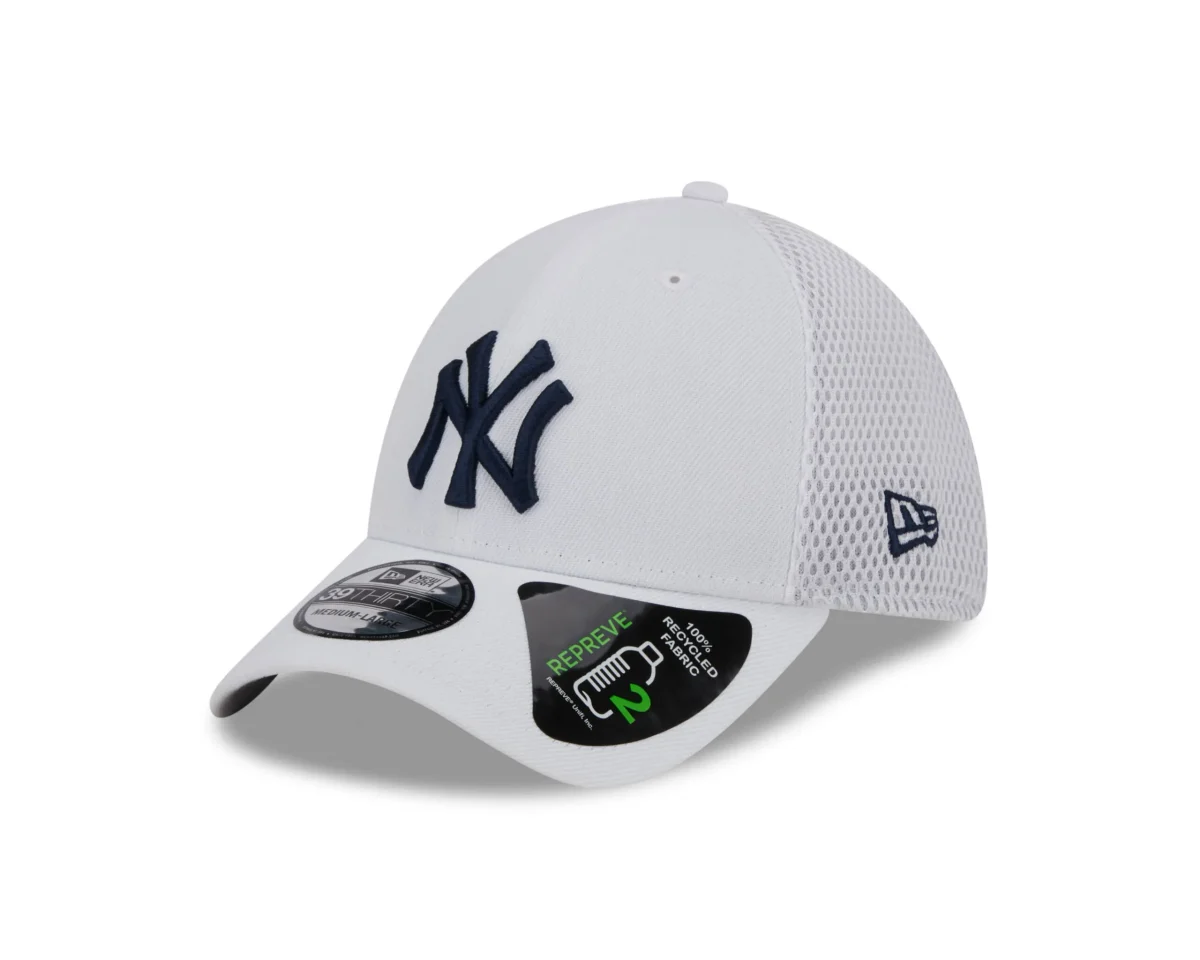 New York Yankees New Era REPREVE Neo 39THIRTY GRAY  Flex Hat - Image 2