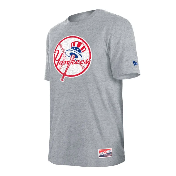 NY YANKEES NEW ERA TOP HAT GRAY T-SHIRT