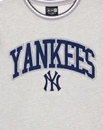 NY YANKEES NEW ERA Throwback Crewneck GRAY - Image 4