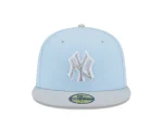 NEW YORK YANKEES 5950 TWO TONE FITTED LIGHT BLUE/GREY
