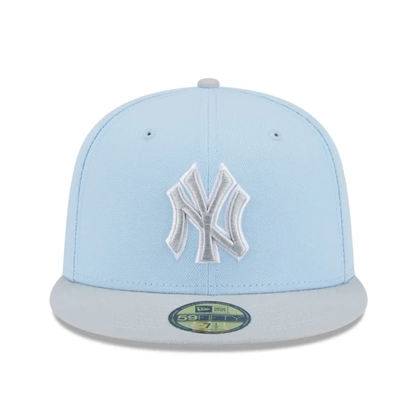 NEW YORK YANKEES 5950 TWO TONE FITTED LIGHT BLUE/GREY