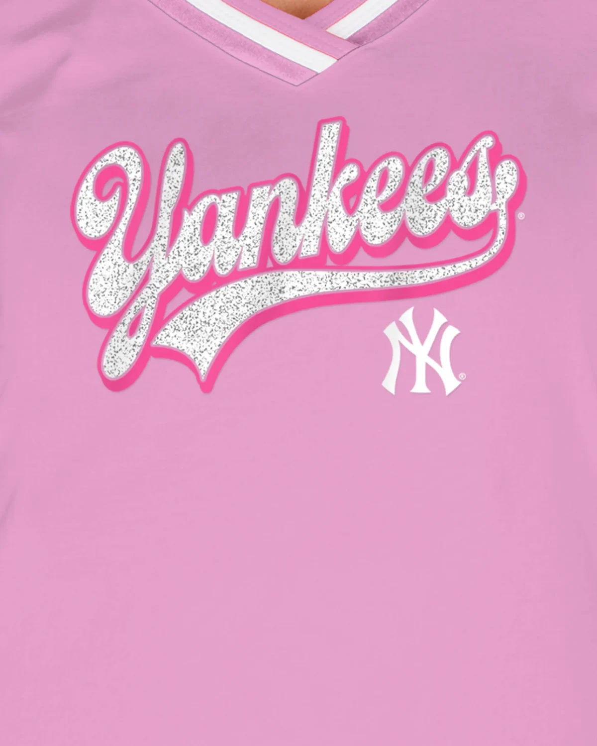NEW YORK YANKEES LIGHT PINK WOMEN T-SHIRT - Image 3