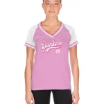 NEW YORK YANKEES LIGHT PINK WOMEN T-SHIRT