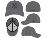 NY YANKEES NEW ERA 39THIRTY FLEX FIT GREY ON GREY