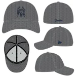 NY YANKEES NEW ERA 39THIRTY FLEX FIT GREY ON GREY
