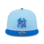 NY YANKEES NEW ERA  9FIFTY  SNAPBACK   2025 FOURTH OF JULY LIGHT BLUE/BLUE