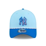 NY YANKEES NEW ERA  39THIRTY FLEX HAT  2025 FOURTH OF JULY   LIGHT BLUE/BLUE