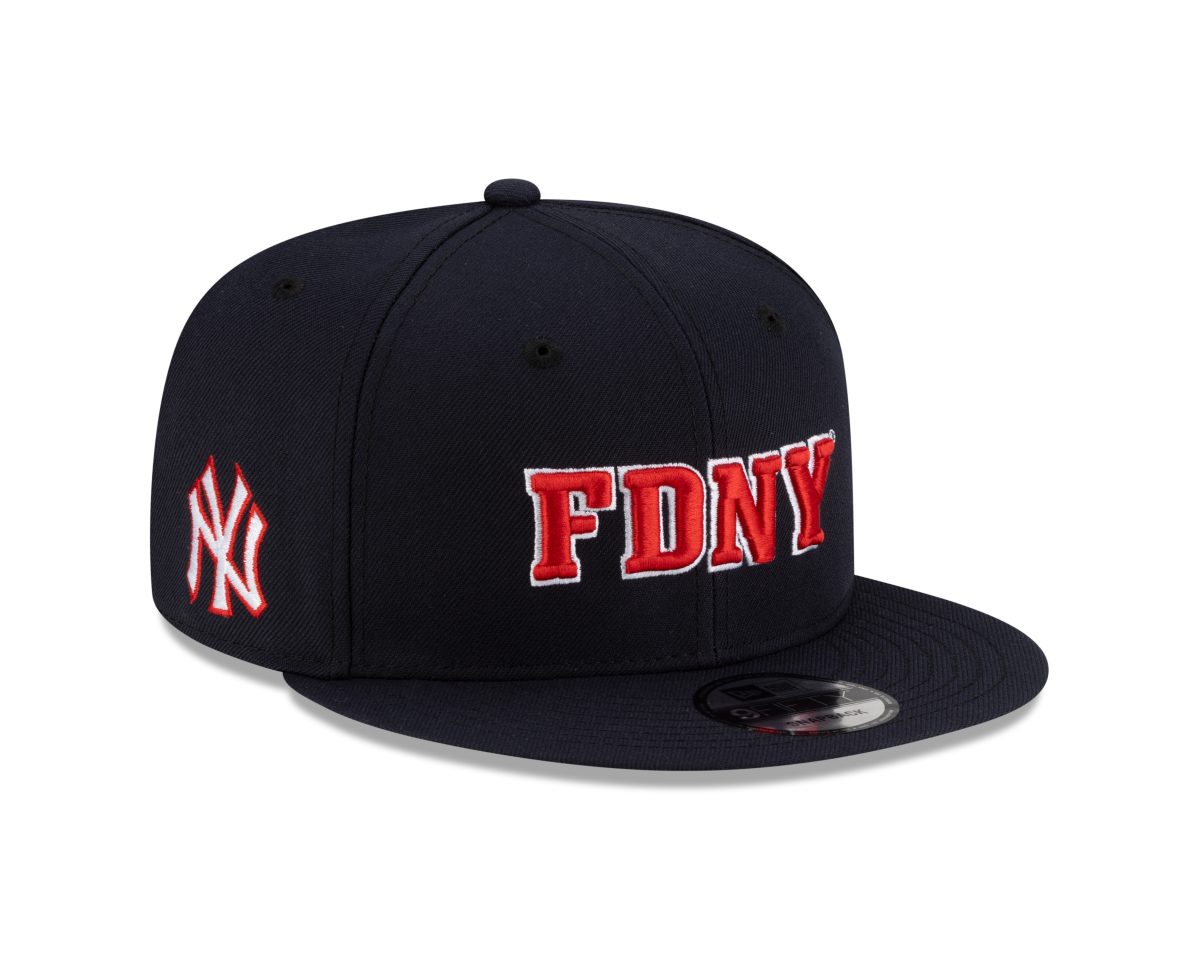 NY YANKEES NAVY New Era 9FORTY   FDNY  Snapback  pre-curved brim - Image 1