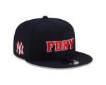 NY YANKEES NAVY New Era 9FORTY   FDNY  Snapback  pre-curved brim