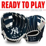NY YANKEES TEAM GLOVE AND SOFT  BALL SET SIZE 9.5'' INCH - Image 7