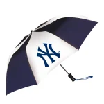 NY YANKEES MLB NAVE/ WHITE AUTO FOLD UMBRELLA