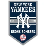 NY YANKEES WOOD SIGN 11" X 17" 1/4" THICK