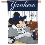 NEW YORK YANKEES / DISNEY VERTICAL FLAG 28" X 40"
