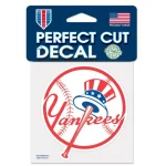 NEW YORK YANKEES PERFECT CUT COLOR DECAL 4" X 4"