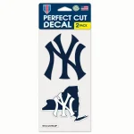 NEW YORK YANKEES STATE PERFECT CUT DECAL SET OF TWO