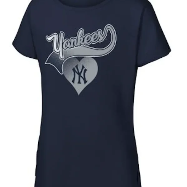 NEW YORK YANKEES LUV 4 TEAM SS DOLMAN TEE FOR GIRL