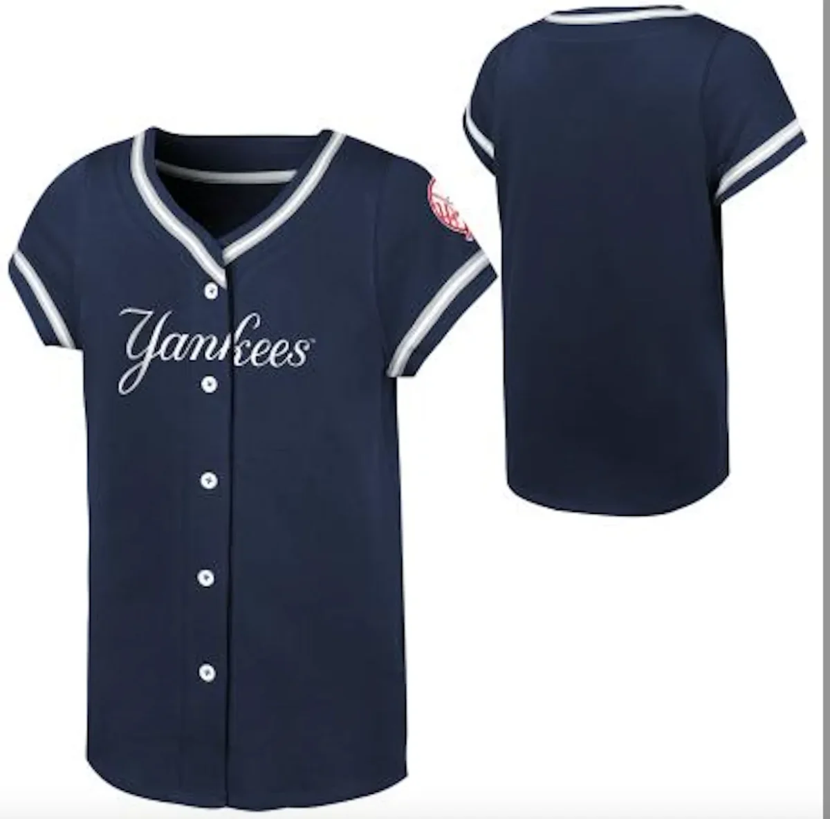 NEW YORK YANKEES GAME TIME SS FASHION TEE FOR YOUTH GIRL - Image 1