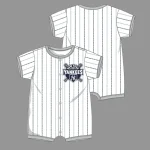 NEW YORK YANKEES  NEWBORN BAT-BALL HITTER SS COVERALL  Creepers/Coverall/Onsie/Romper