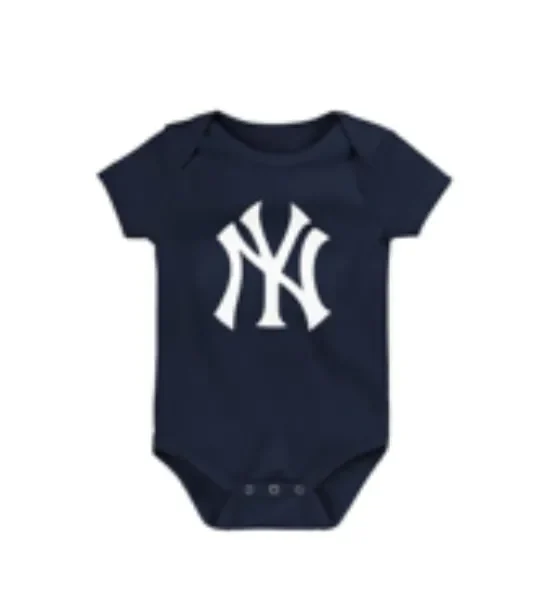 NY YANKEES  PRIMARY LOGO SS CREEPER  Creepers/Coverall/Onsie/Romper