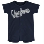 NY YANKEES  NEWBORN POWER HITTER SS COVERALL  Creepers/Coverall/Onsie/Rompe