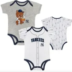 NY YANKEES Creepers/Coverall/Onsie/Romper Collection 2 PIECE SET NEWBORN