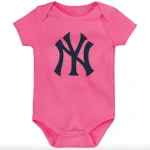 NEW YORK YANKEES HOME RUN BABY 3PK CREEPER SET NEWBORN - Image 2