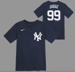 NEW YORK YANKEES JUDGE AARON #99 HOME NAME & NUMBER TEE KID'S