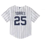 NEW YORK YANKEES G TORRES #25   HOME TWILL PLAYER FINISHED INFANT - Image 2