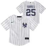 NEW YORK YANKEES G TORRES #25   HOME TWILL PLAYER FINISHED INFANT
