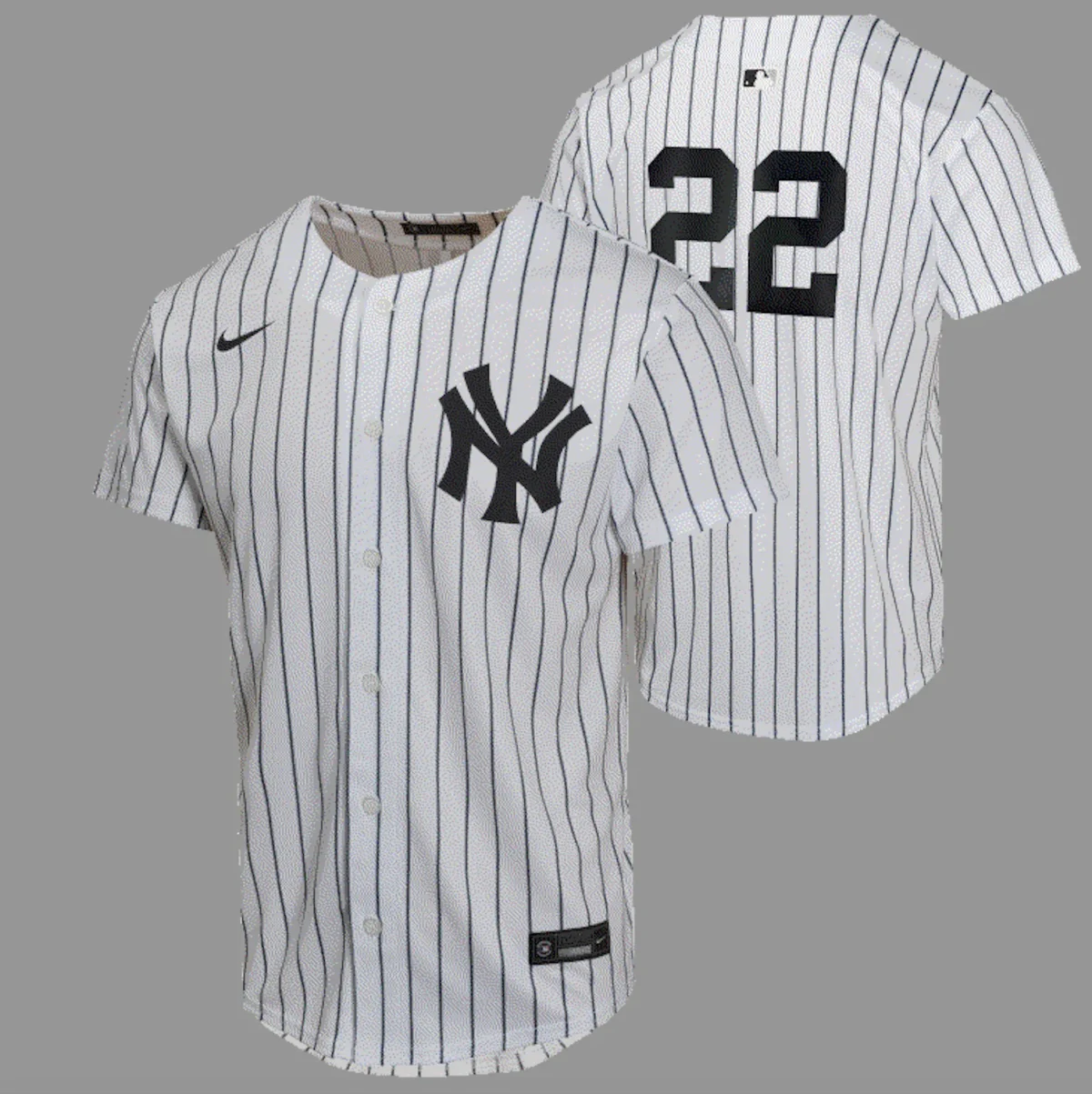 NY YANKEES BEN RICE #22 YOUTH JERSEY NUMBER ONLY - Image 1