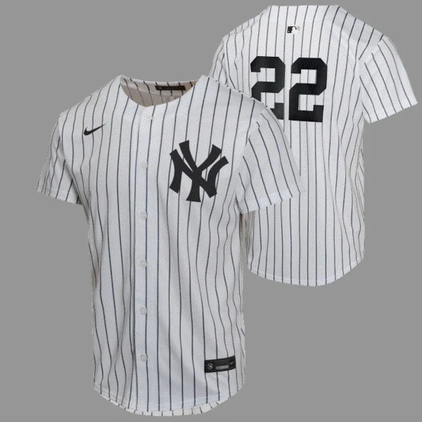 NY YANKEES BEN RICE #22 YOUTH JERSEY NUMBER ONLY