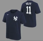 NEW YORK YANKEES VOLPE ANTHONY #11 HOME NAME & NUMBER TEE YOUTH