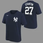 NEW YORK YANKEES STANTO GIANCARLO #27 HOME NAME & NUMBER TEE YOUTH