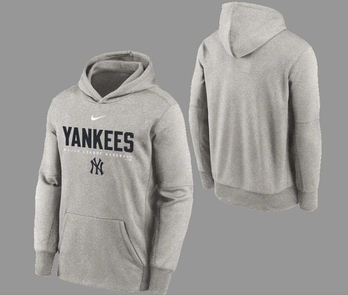 NEW YORK YANKEES YOUTH THERMA BASEBALL STACK HOODIE - Image 1