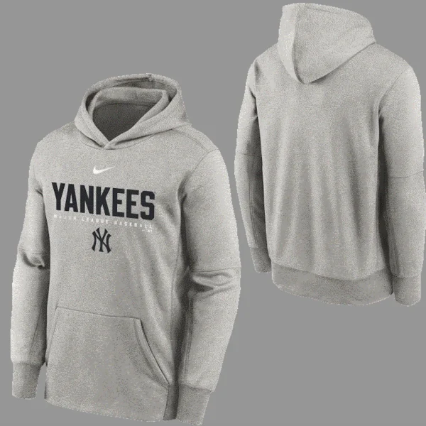 NEW YORK YANKEES YOUTH THERMA BASEBALL STACK HOODIE