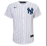 NY YANKEES NIKE B RUTH #3  HOME TWILL PLAYER FINISHED Jerseys YOUTH - Image 2