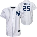 NY YANKEES YOUTH JERSEY NIKE G TORRES #25   HOME TWILL PLAYER FINISHED