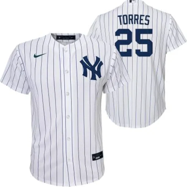 NEW YORK YANKEES G TORRES #25   HOME TWILL PLAYER FINISHED JER YOUTH