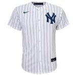 NEW YORK YANKEES  NIKE HOME/WHT REPLICA PLAIN JERSEYY  FINISH YOUTH - Image 3