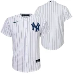NEW YORK YANKEES  NIKE HOME/WHT REPLICA PLAIN JERSEYY  FINISH YOUTH