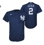 NYYANKEES D JETER # 2 DARK NAVY TWILL PLAYER FINISHE YOUTH