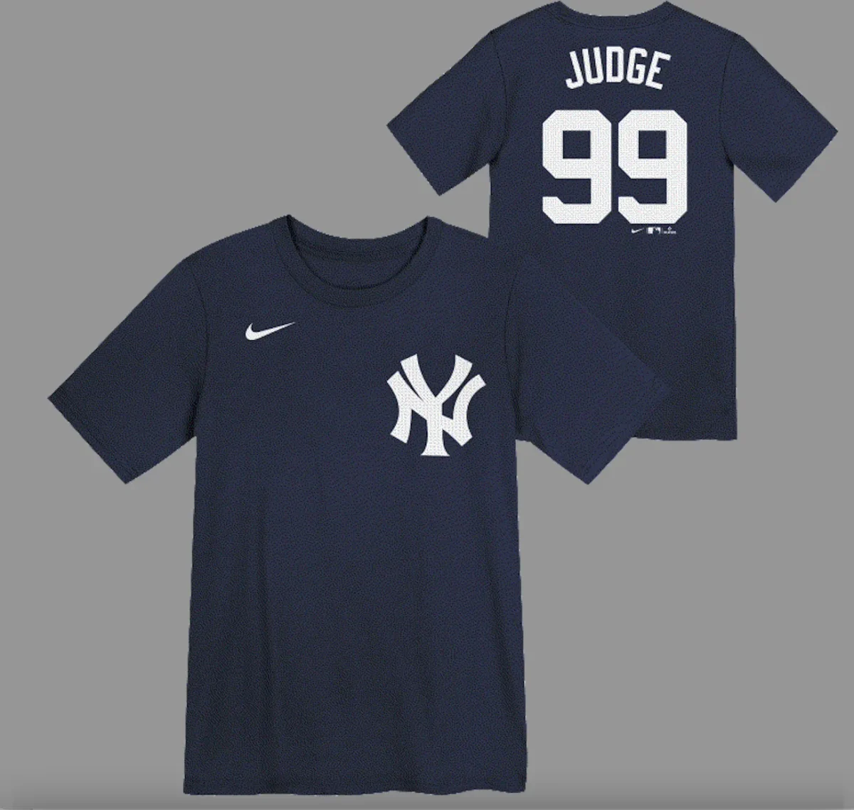 NEW YORK YANKEES A JUDGE # 99 HOME NAME & NUMBER TEE INFANT - Image 1